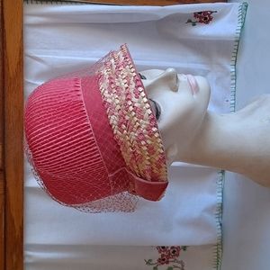 Vintage 1960s Pink Hat